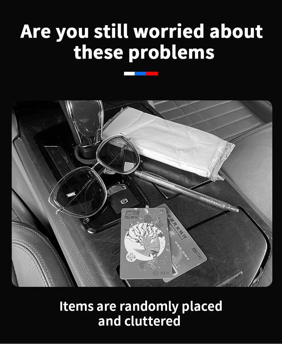 منظم حاجب شمس السيارة متعدد الوظائف من Quickdz Shop - Organisateur Pare-Soleil Voiture Universel Quickdz Shop avec Étui à Lunettes