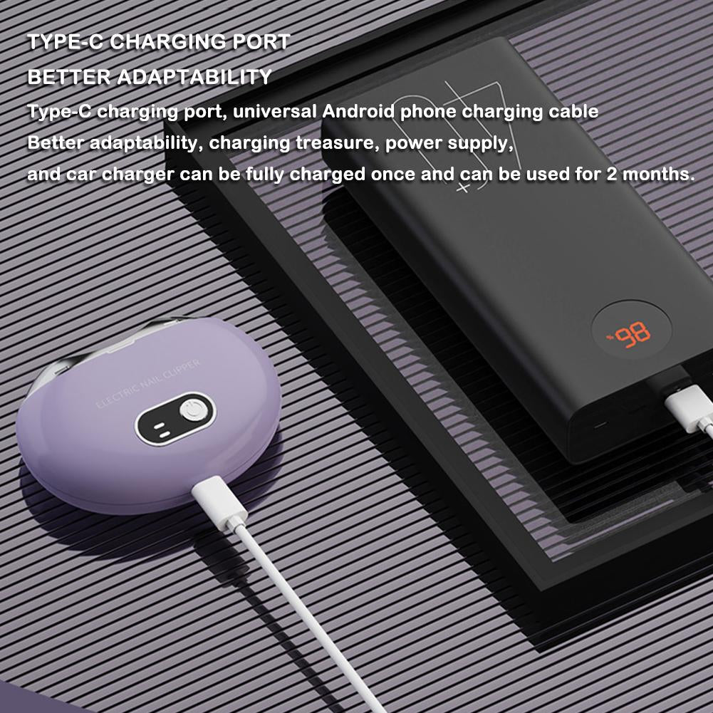 قصافة أظافر كهربائية أوتوماتيكية - مضادة للرذاذ، محمولة للجميع - Coupe-Ongles Électrique Automatique Anti-Éclaboussures Portable