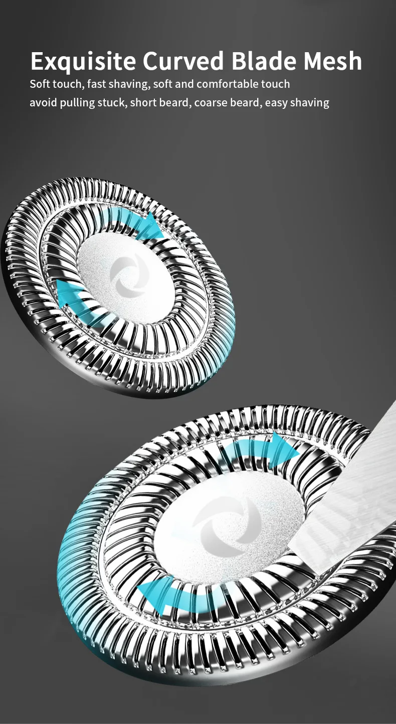 ماكينة حلاقة احترافية 3 في 1 مقاومة للماء USB - Rasoir Professionnel Multifonction 3-en-1 Étanche USB