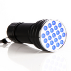 lampe de poche UV 21LED en alliage d'aluminium détecteur des scorpions et faux billet - المصباح بالأشعة فوق البنفسجية كاشف للعقارب والعملات المزورة