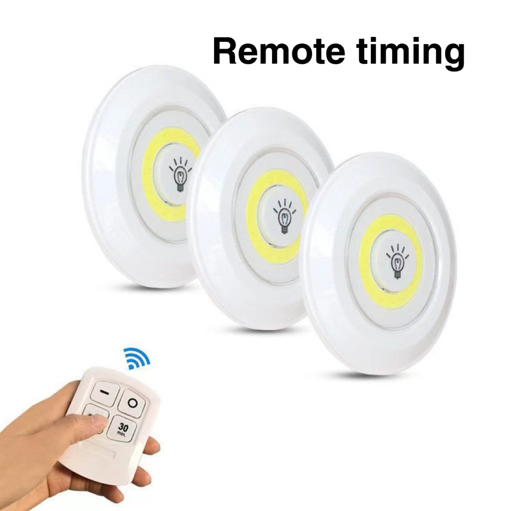 طقم 3 لمبات LED لاسلكية مع ريموت تحكم - Kit 3 Lampes LED Sans Fil avec Télécommande