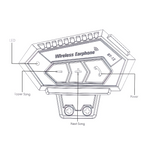 Écouteurs de moto sans fil Bluetooth 5.0 étanche FM GPS deux côtés BT12