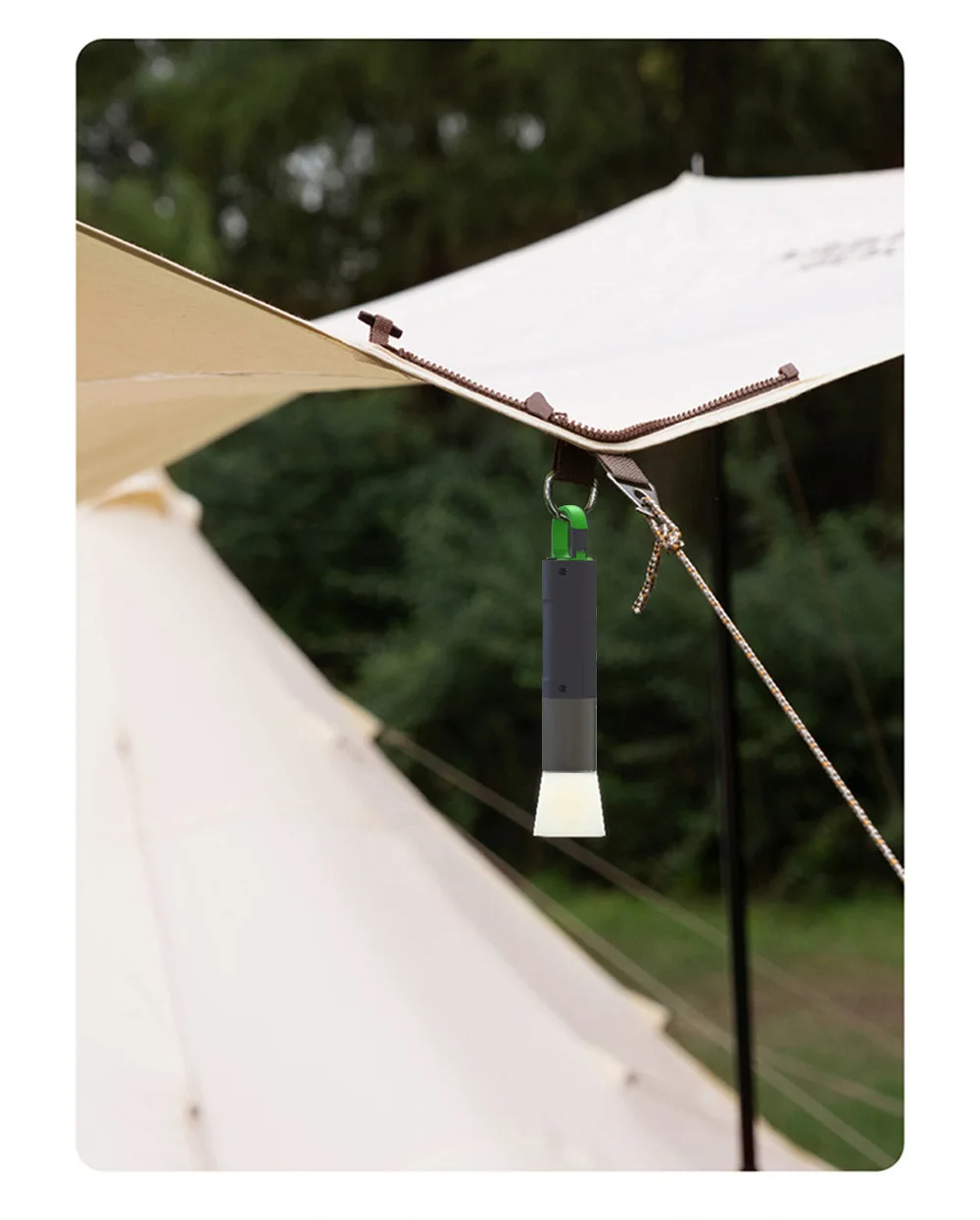 Lampe de poche LED zoomable 4 modes, Rechargeables 1800mAh