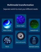 Projecteur d’astronome de ciel étoilé galaxie Bleutooth avec télécommande V2