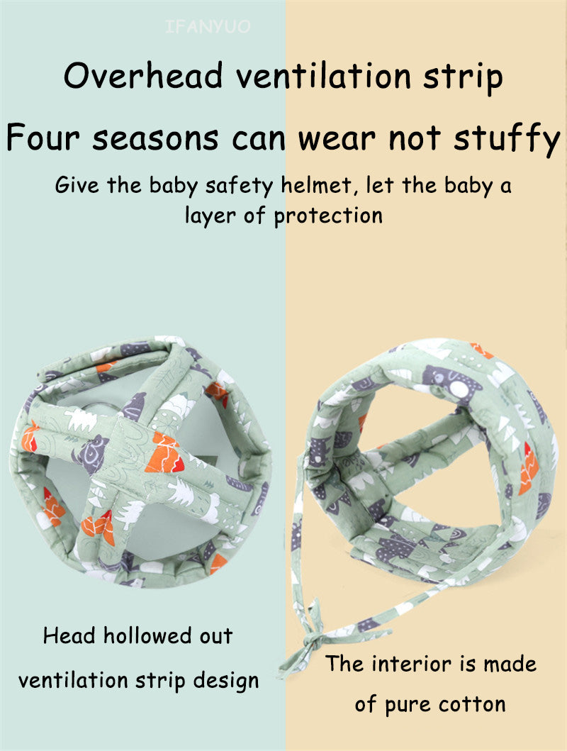 خوذة أمان 360° للأطفال (6-24 شهر) - متعدد الألوان - Casque de Sécurité Bébé 360° Anti-Choc (6-24 Mois) - Multicolore