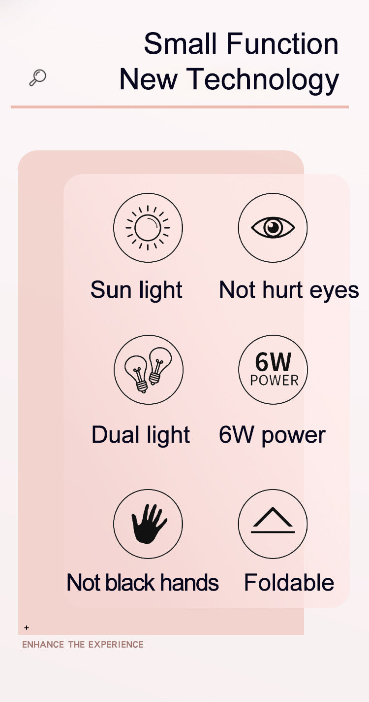 مجفف أظافر LED UV صغير قابل للطي 6W USB للمانيكير - Mini Lampe LED UV Pliable 6W USB pour Séchage Ongles Manucure