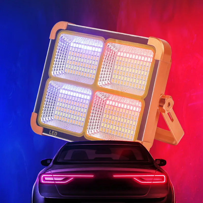 مصباح تخييم شمسي 1000W متعدد الوظائف Quickdz Shop - Projecteur Solaire Rechargeable 1000W Power Bank Quickdz Shop