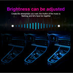 شريط إضاءة LED ألياف بصرية RGB للسيارة 12V - Quickdz Shop - Bande Lumineuse LED Fibre Optique RGB 12V pour Intérieur Voiture - Quickdz Shop
