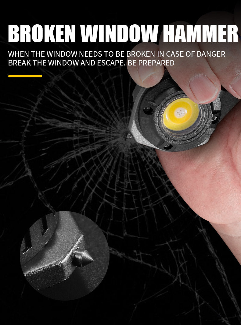 مصباح يدوي LED متعدد الوظائف مقاوم للماء قابل لإعادة الشحن | Quickdz Shop - Lampe de Poche LED Multifonctionnelle Étanche Rechargeable | Quickdz Shop