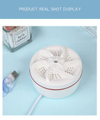 غسالة توربو صغيرة محمولة بالموجات فوق الصوتية USB - Quickdz Shop - Mini Machine à Laver Portable Ultrasons USB 2-en-1 - Quickdz Shop