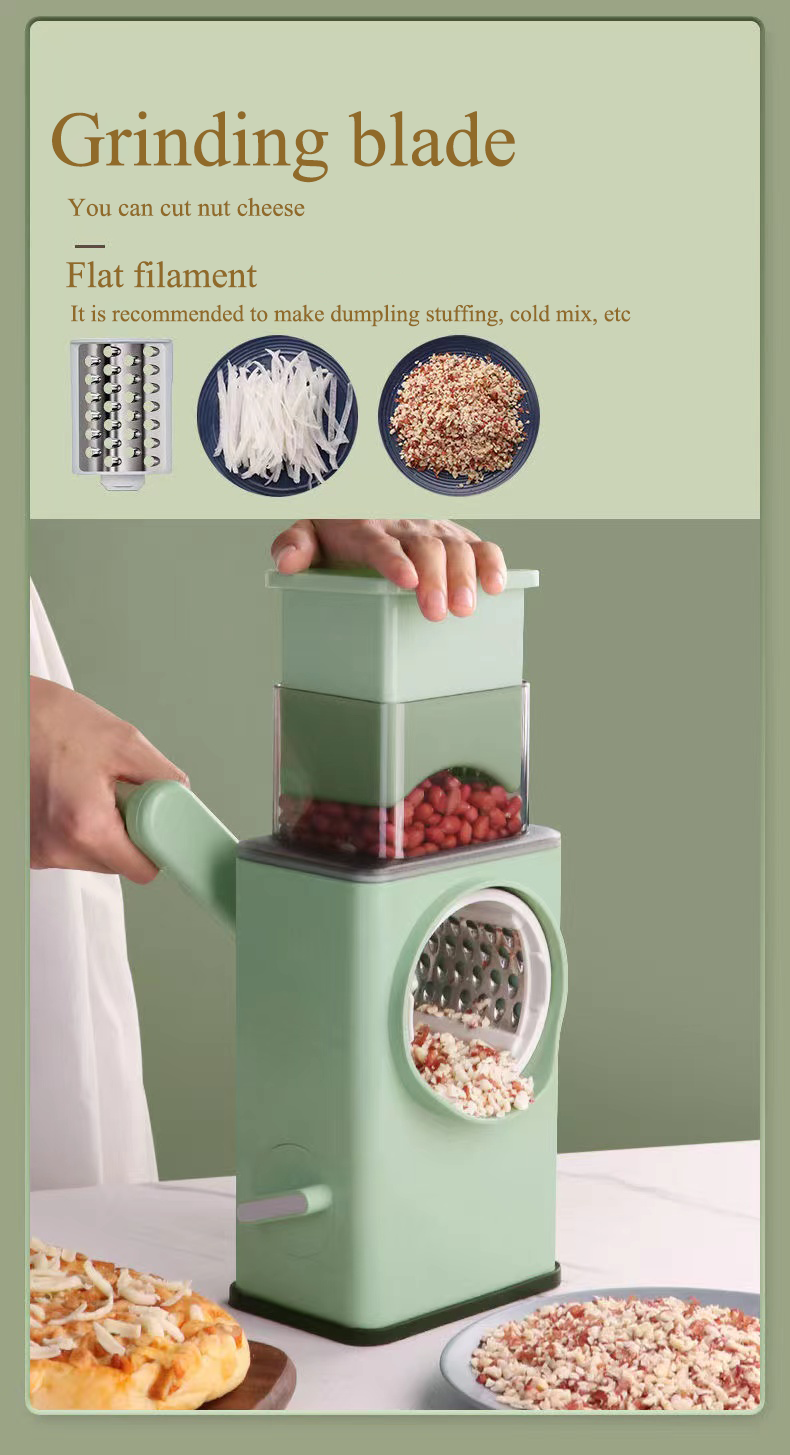 مفرمة خضروات يدوية متعددة الوظائف - Trancheuse à légumes multifonctionnelle manuelle