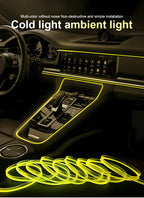 شريط إضاءة LED ألياف بصرية RGB للسيارة 12V - Quickdz Shop - Bande Lumineuse LED Fibre Optique RGB 12V pour Intérieur Voiture - Quickdz Shop