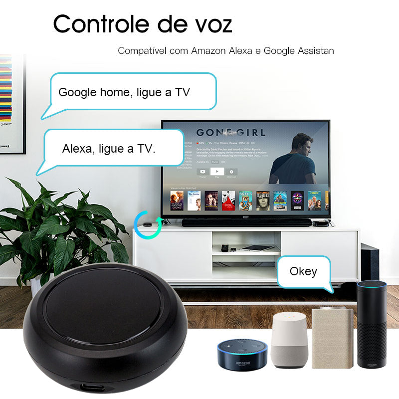 جهاز تحكم ذكي عالمي WiFi-IR (2.4GHz) متوافق مع Alexa و Google Home - Tuya Smart Life - Télécommande Universelle Intelligente WiFi-IR (2.4GHz) Hub Compatible Alexa Google Home - Tuya Smart Life