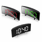 ساعة منبه رقمية LED عصرية DT-6507 - شاشة مرآة منحنية - Horloge Réveil Numérique LED DT-6507 - Écran Miroir Incurvé