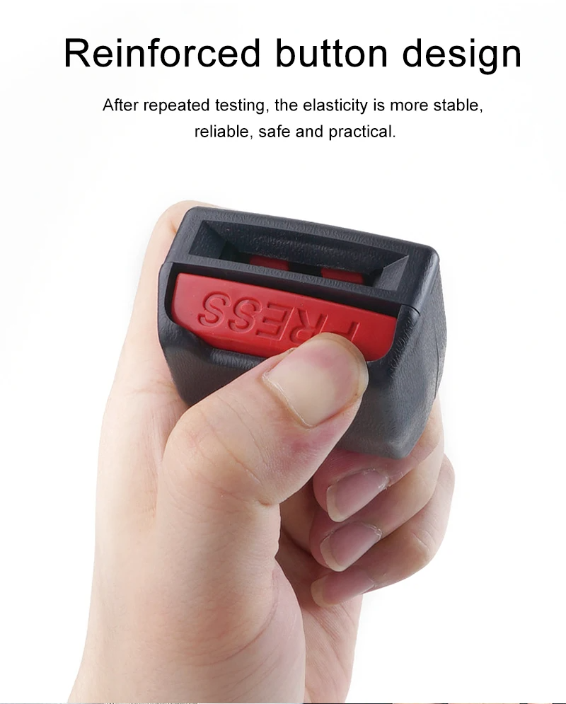 مُطيل حزام أمان سيارة (2 قطعة) مضاد للصفير - 2Pcs Rallonge de Ceinture de Sécurité Voiture Anti-Bip