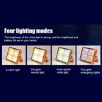 مصباح تخييم شمسي 1000W متعدد الوظائف Quickdz Shop - Projecteur Solaire Rechargeable 1000W Power Bank Quickdz Shop