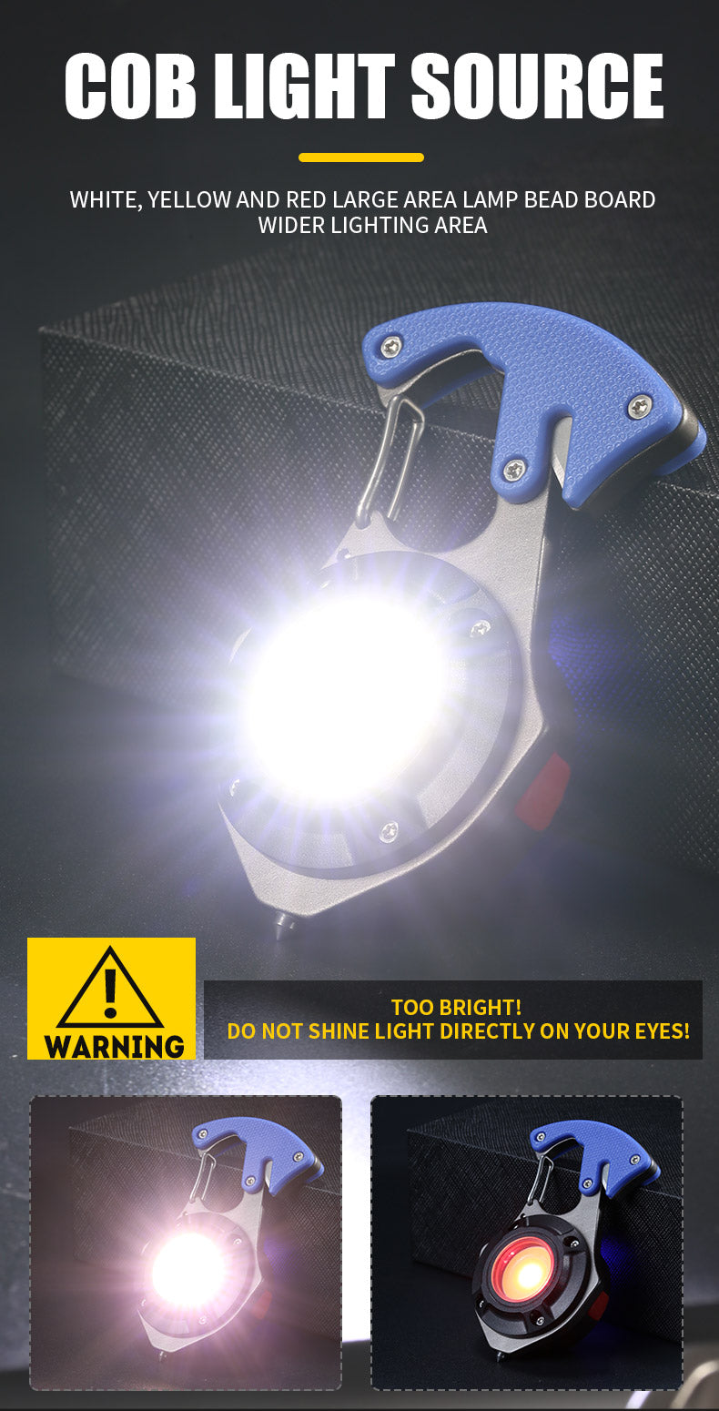 مصباح يدوي LED متعدد الوظائف مقاوم للماء قابل لإعادة الشحن | Quickdz Shop - Lampe de Poche LED Multifonctionnelle Étanche Rechargeable | Quickdz Shop