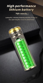 مجموعة ماكينة حلاقة كهربائية للرجال، ماكينة تشذيب اللحية والأنف، شحن USB، شاشة LCD - Rasoir Électrique Homme Multifonction, Tondeuse Barbe Nez USB, Écran LCD