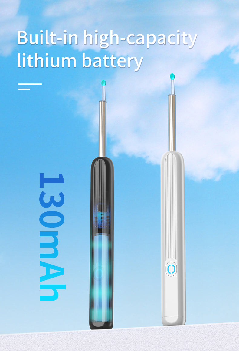 منظار الأذن اللاسلكي الذكي NE3 مع كاميرا وضوء LED - Kit de nettoyage d'oreilles intelligent sans fil NE3 avec caméra et LED