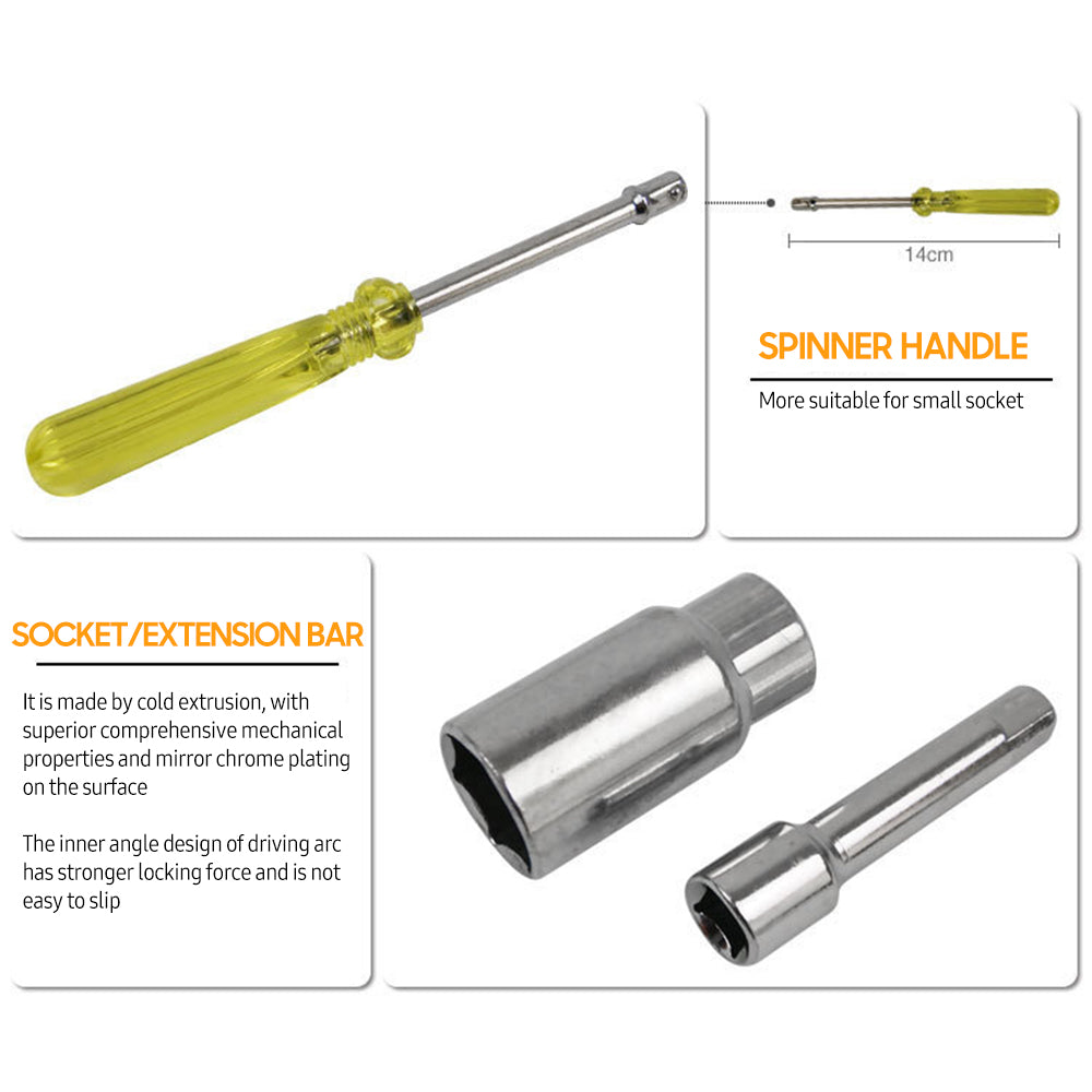 طقم مفاتيح شدات 40 قطعة 1/4 و 3/8 بوصة Aiwa - Caisse 40 Clés à Douilles Mixtes 1/4″ et 3/8″ Aiwa