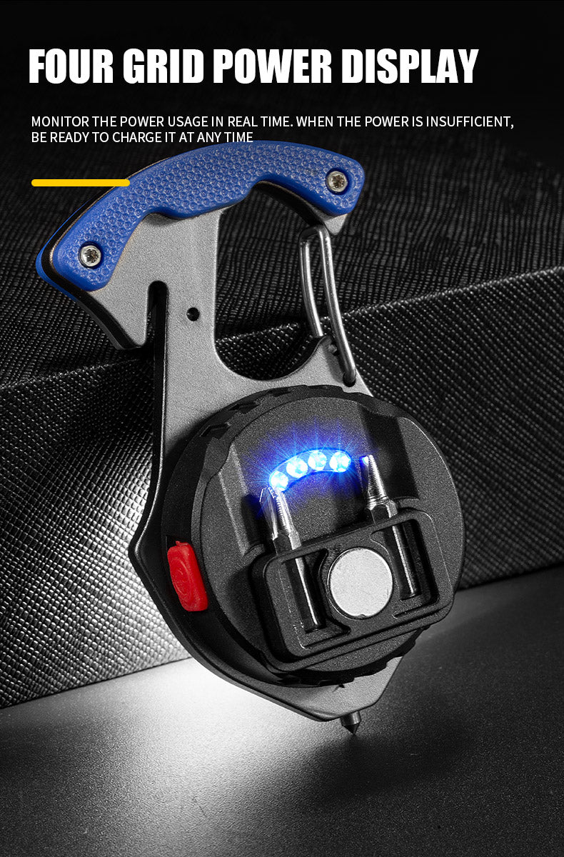 مصباح يدوي LED متعدد الوظائف مقاوم للماء قابل لإعادة الشحن | Quickdz Shop - Lampe de Poche LED Multifonctionnelle Étanche Rechargeable | Quickdz Shop