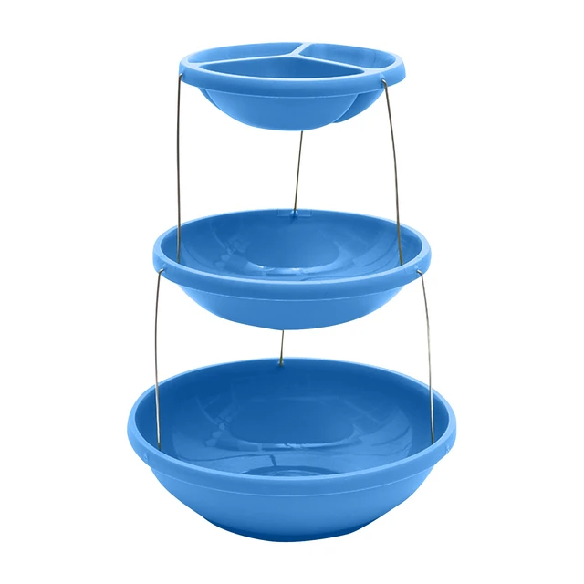 وعاء تقديم قابل للطي 3 مستويات للحلويات والمقبلات - Bol de Service Pliable 3 Niveaux Torsadé pour Apéritifs & Bonbons