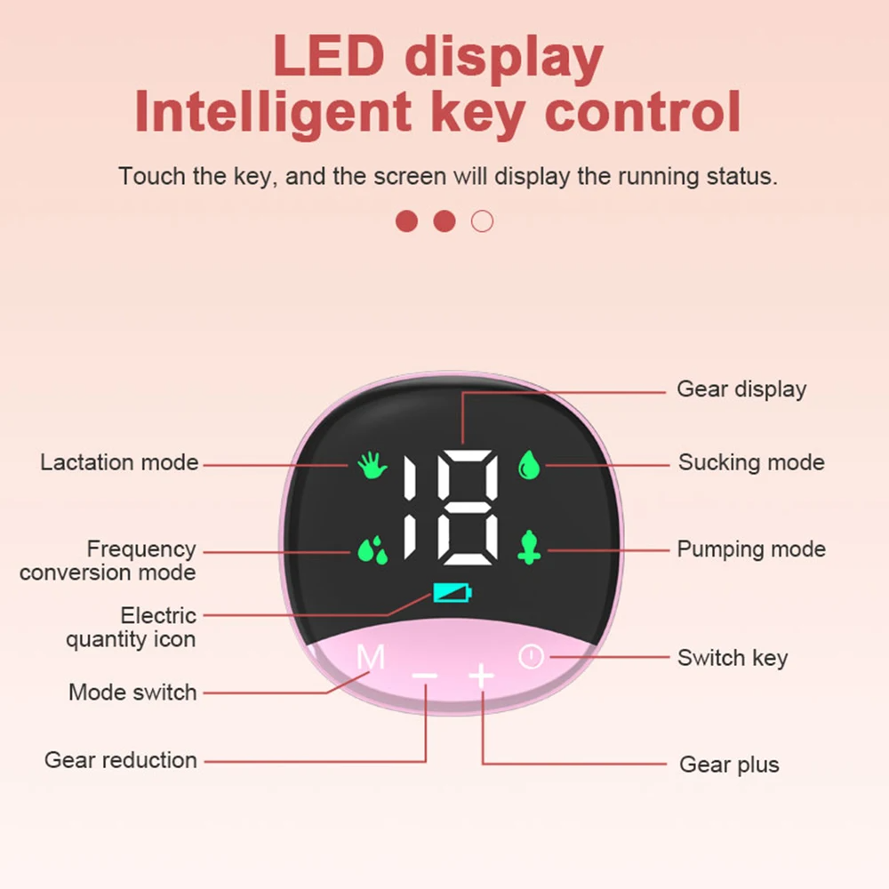 Tire-lait Électrique Intégré Mains Libres pour Allaitement, 4 Modes et 12 Réglables, Faible Bruit MY-374