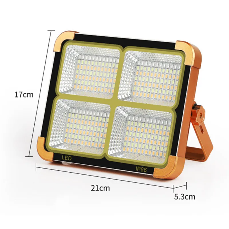 مصباح تخييم شمسي 1000W متعدد الوظائف Quickdz Shop - Projecteur Solaire Rechargeable 1000W Power Bank Quickdz Shop