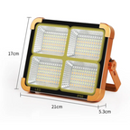 مصباح تخييم شمسي 1000W متعدد الوظائف Quickdz Shop - Projecteur Solaire Rechargeable 1000W Power Bank Quickdz Shop