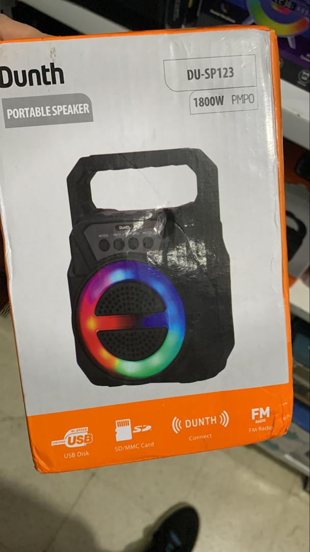 Ampli haut parleur sans fil à batterie rechargeable, Bluetooth 1800W DUNTH DU-SP123