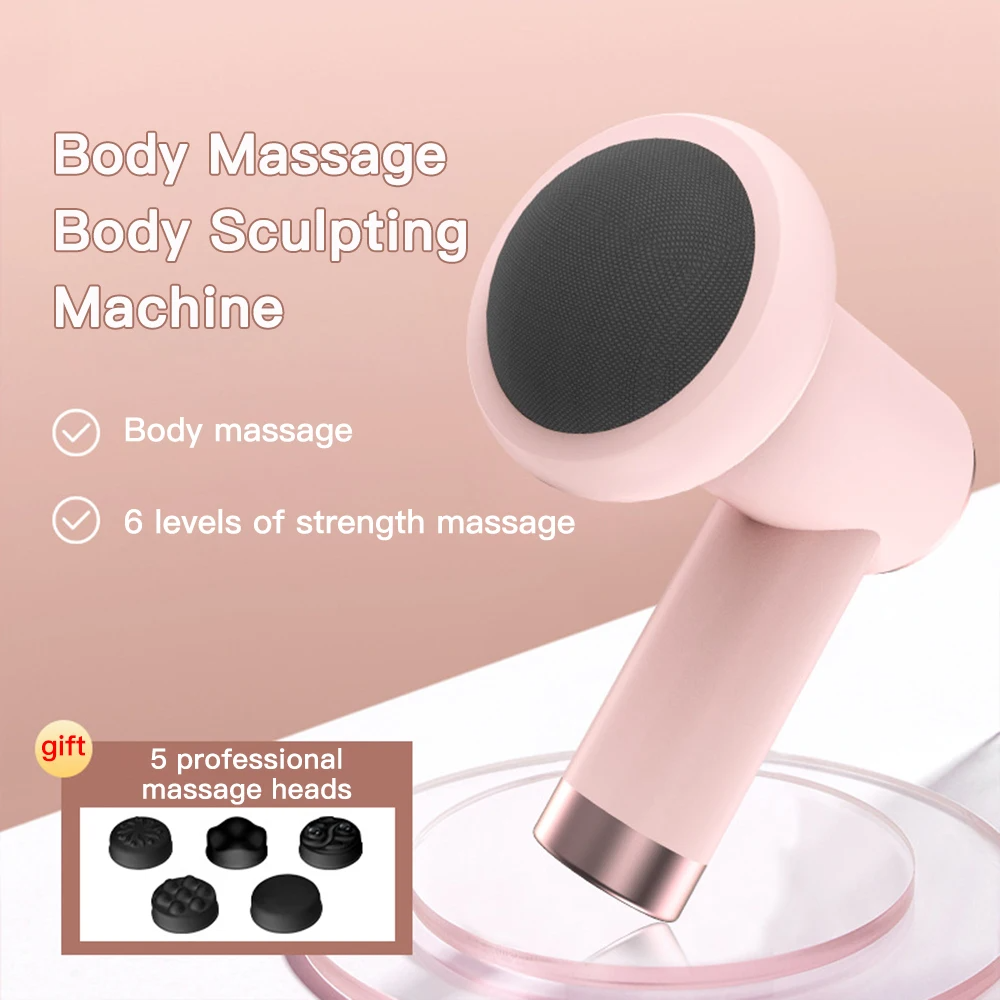 آلة نحت الجسم اللاسلكية 5 في 1 مع 5 رؤوس تدليك - Machine de Sculpture Corporelle Sans Fil 5-en-1 avec 5 Têtes de Massage