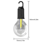 مصباح تخييم LED محمول Quickdz Shop، قابل لإعادة الشحن، مقاوم للماء، 3 أوضاع إضاءة T01 - Lampe de Camping LED Portable Quickdz Shop Rechargeable Étanche 3 Modes T01