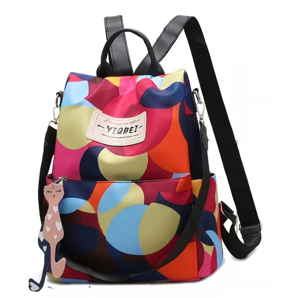 حقيبة ظهر نسائية أكسفورد مضادة للسرقة ومقاومة للماء - متعددة الألوان - Sac à dos femme Oxford Antivol Étanche Multicolore