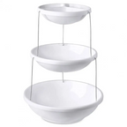 وعاء تقديم قابل للطي 3 مستويات للحلويات والمقبلات - Bol de Service Pliable 3 Niveaux Torsadé pour Apéritifs & Bonbons