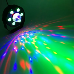 جهاز عرض ليزر RGB دوار 6 في 1 مع ستروب للمسرح والديسكو - Projecteur Laser RGB Rotatif 6-en-1 Effets Stroboscope DJ Scène