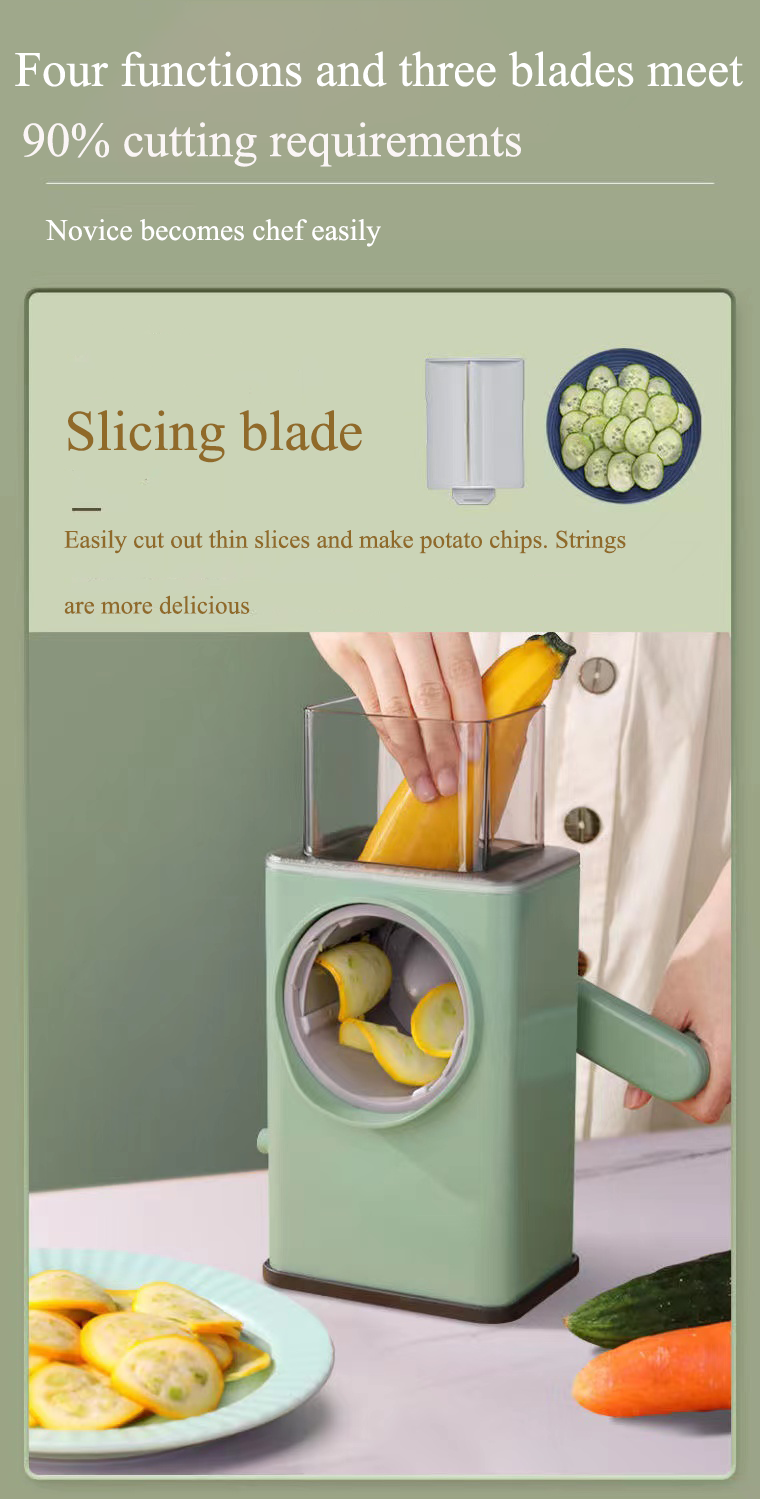 مفرمة خضروات يدوية متعددة الوظائف - Trancheuse à légumes multifonctionnelle manuelle