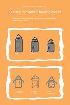 سخان زجاجات الأطفال المحمول USB | 3 مستويات حرارة | Quickdz Shop - Chauffe-biberon Portable USB Bébé | 3 Températures | Quickdz Shop