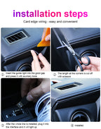 شريط إضاءة LED ألياف بصرية RGB للسيارة 12V - Quickdz Shop - Bande Lumineuse LED Fibre Optique RGB 12V pour Intérieur Voiture - Quickdz Shop