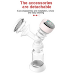 Tire-lait Électrique Intégré Mains Libres pour Allaitement, 4 Modes et 12 Réglables, Faible Bruit MY-374