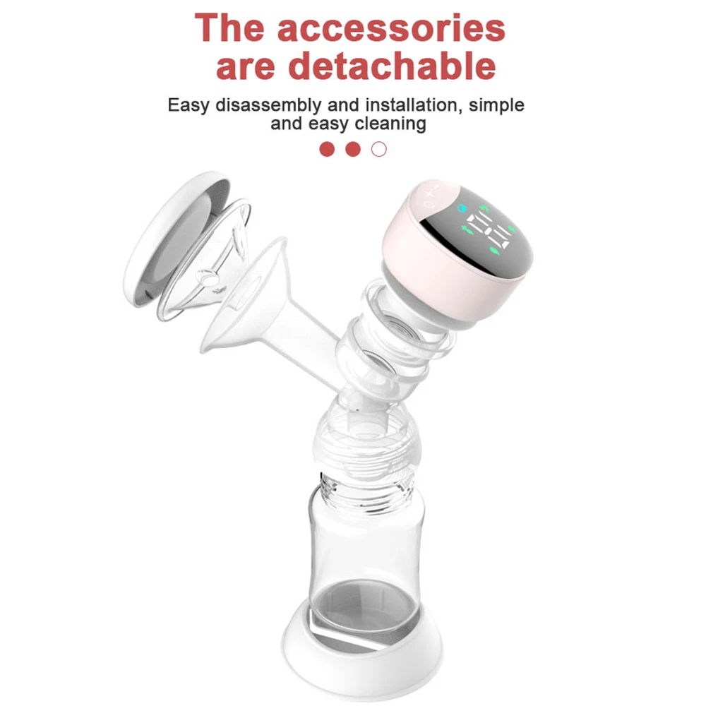 Tire-lait Électrique Intégré Mains Libres pour Allaitement, 4 Modes et 12 Réglables, Faible Bruit MY-374