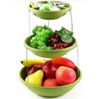 وعاء تقديم قابل للطي 3 مستويات للحلويات والمقبلات - Bol de Service Pliable 3 Niveaux Torsadé pour Apéritifs & Bonbons