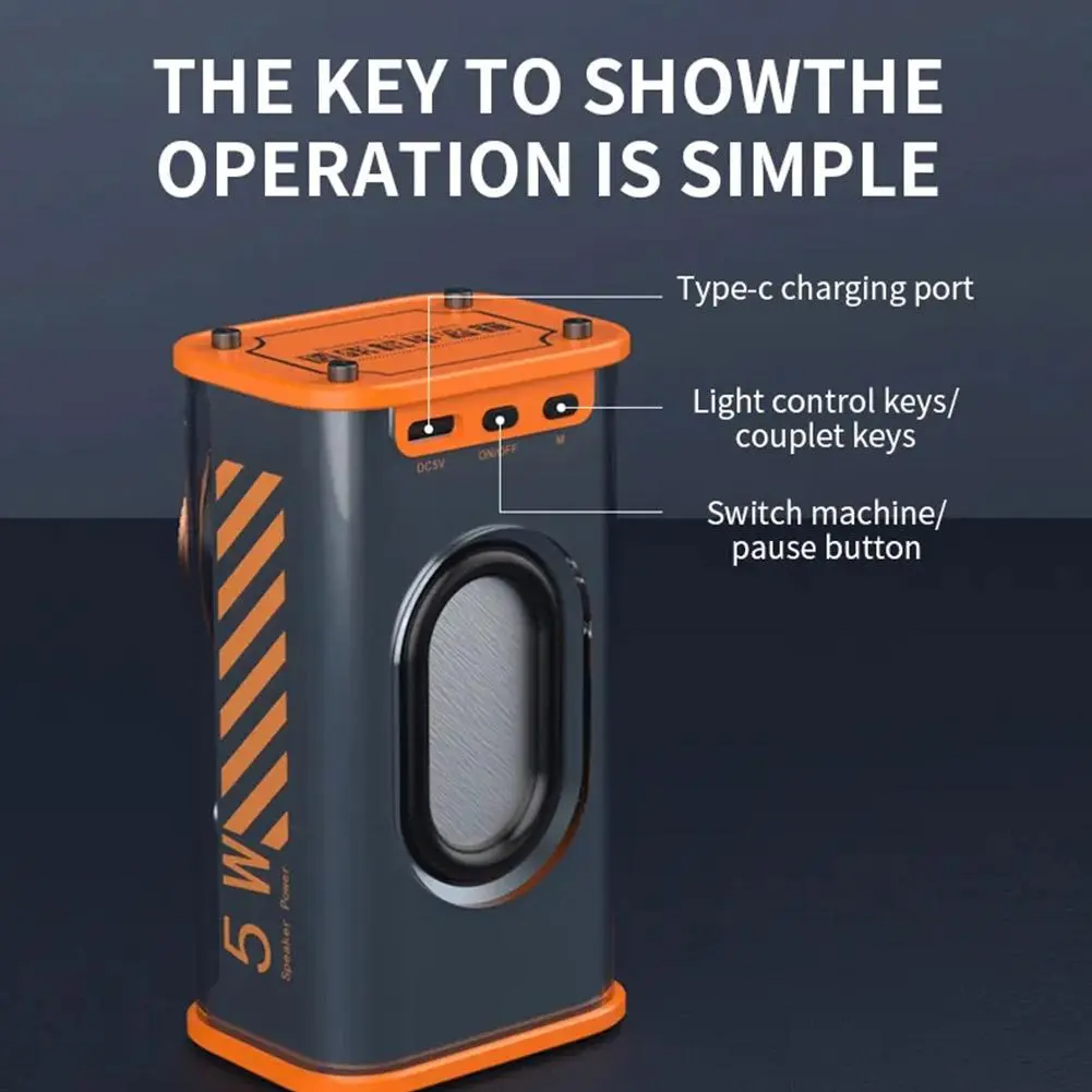 سماعات K07 بلوتوث 5.0 شفافة لاسلكية مع إضاءة LED تفاعلية - Haut-parleurs K07 Bluetooth 5.0 Transparent Sans Fil LED Interactif