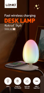 شاحن لاسلكي LDNIO Y3 مع مصباح ليلي 15W - Chargeur Sans Fil LDNIO Y3 avec Veilleuse 15W