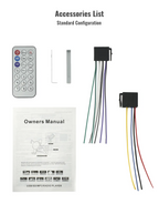 راديو سيارة 1DIN بلوتوث مع حامل هاتف مدمج FM/SD/TF/2USB 12V - Autoradio 1DIN Bluetooth avec Support Téléphone Intégré FM/SD/TF/2USB 12V