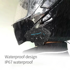 Écouteurs de moto sans fil Bluetooth 5.0 étanche FM GPS deux côtés BT12