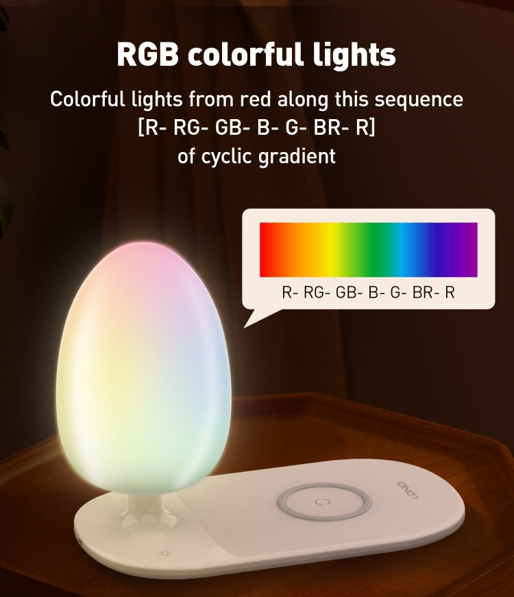 شاحن لاسلكي LDNIO Y3 مع مصباح ليلي 15W - Chargeur Sans Fil LDNIO Y3 avec Veilleuse 15W