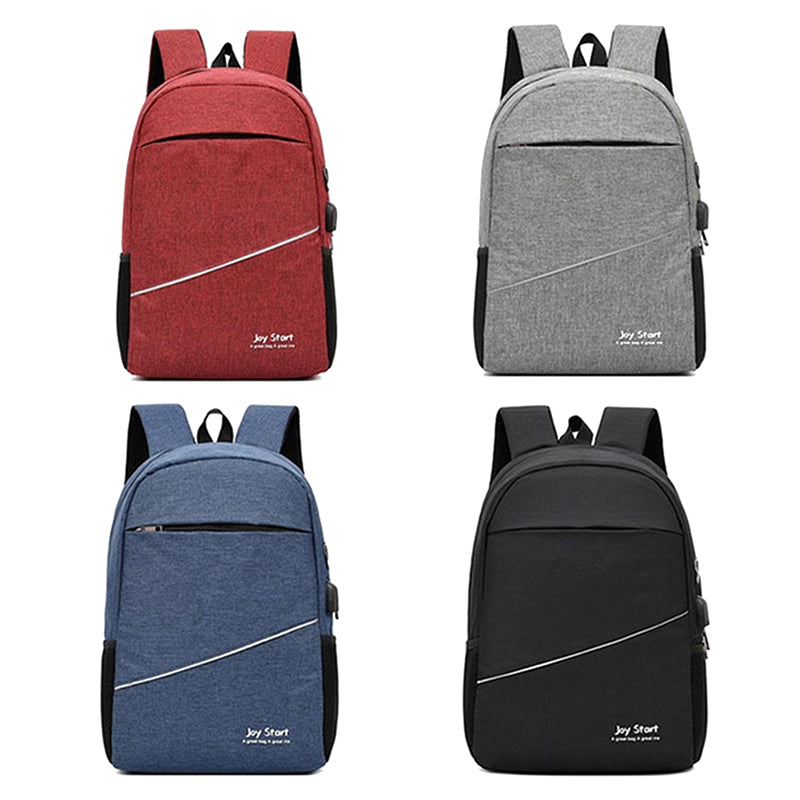 حقيبة ظهر لابتوب عصرية بمنفذ USB للشحن - نايلون عالي الجودة - Sac à dos USB Moderne pour Ordinateur Portable - Nylon Qualité