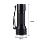 lampe de poche UV 21LED en alliage d'aluminium détecteur des scorpions et faux billet - المصباح بالأشعة فوق البنفسجية كاشف للعقارب والعملات المزورة