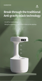 مرطب هواء مضاد للجاذبية 800 مل مع تأثير قطرات الماء - Humidificateur d'Air Anti-Gravité 800ml Effet Gouttes d'Eau
