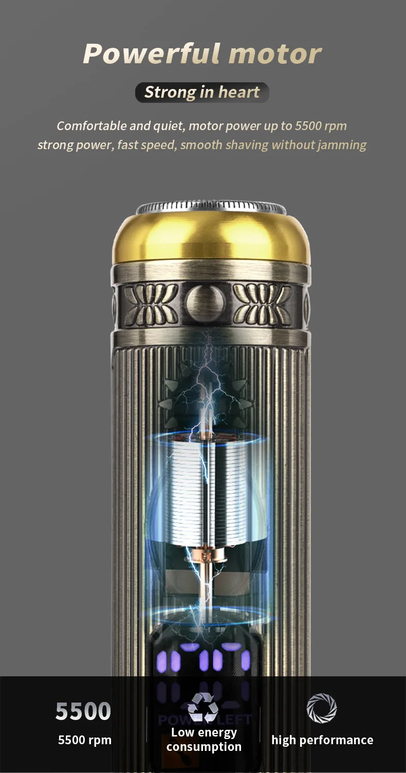 ماكينة حلاقة احترافية 3 في 1 مقاومة للماء USB - Rasoir Professionnel Multifonction 3-en-1 Étanche USB